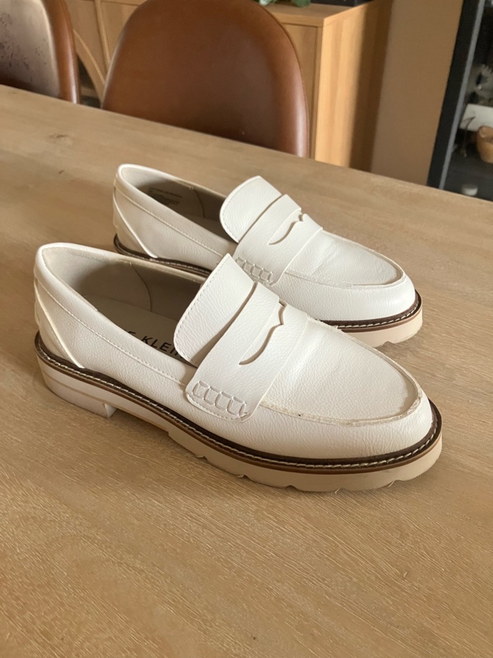 Anne Klein White Everly Penny Loafer - Picture 2 of 9